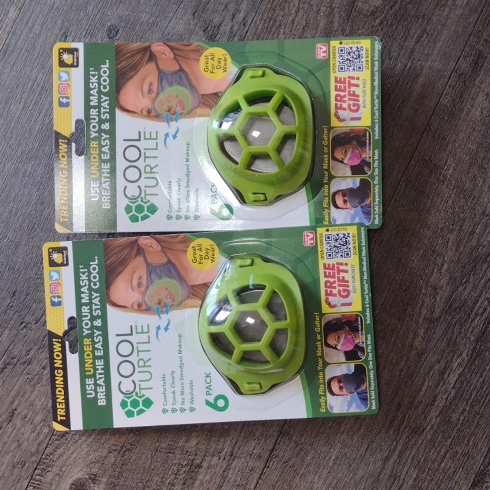 Cool Turtle Mask Cooling 6pk ( lot of 2)